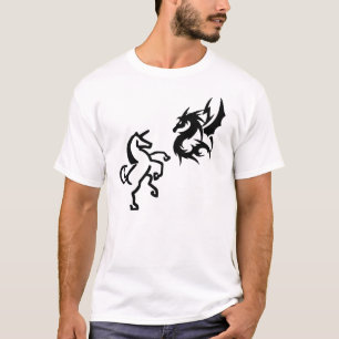 Drachen und Einhörner T-Shirt