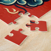 Drachen und Flammen Puzzle (Seite)