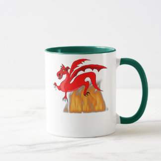 Drachen und Flammen Tasse