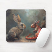 Drachen und Kaninchenfantasy Mousepad (Mit Mouse)