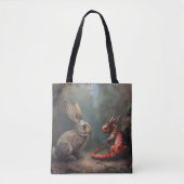 Drachen und Kaninchenfantasy Tasche (Vorderseite)