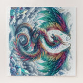 Drachen und Kristalle Puzzle (Horizontal)