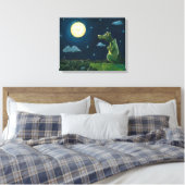 Drachen und Mond Leinwanddruck (Insitu (Schlafzimmer))