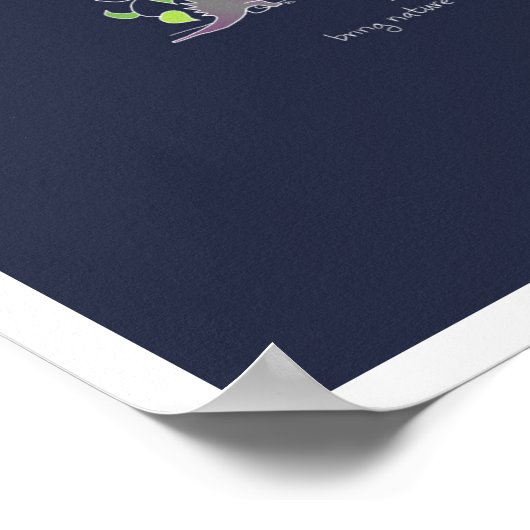 Drachen und Natur Poster (Ecke)