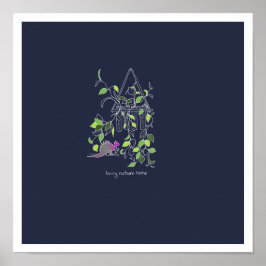 Drachen und Natur Poster