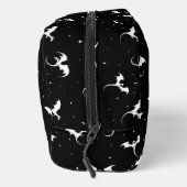 Drachen und Sterne auf schwarzem Hintergrund Waschbeutel (Rechts)