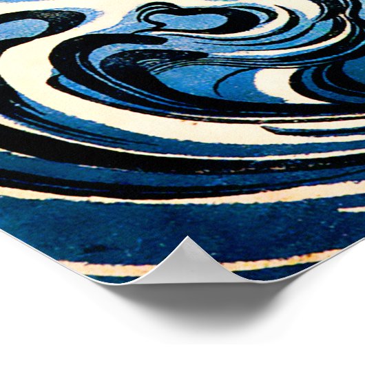 Drachen und Wellen I Poster (Ecke)