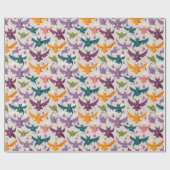Drachen und Wolken fliegen Geschenkpapier (Flach)
