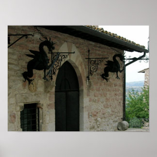 Drachen von Assisi Poster