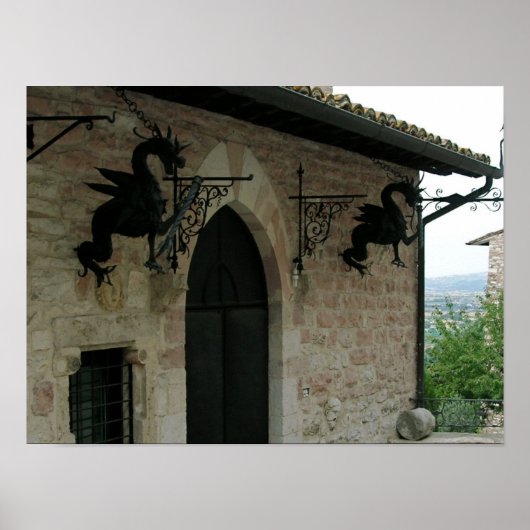 Drachen von Assisi Poster (Vorne)