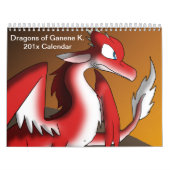 Drachen von Ganene K. Calendar 1 Kalender (Titelbild)