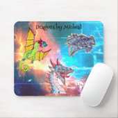 Drachen von Micheal Mousepad (Mit Mouse)