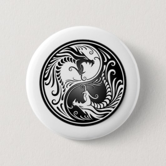 drachen von yin yang button (Vorderseite)