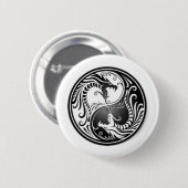 drachen von yin yang button (Vorne & Hinten)