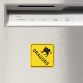 Drachen warnen Schildkrötenmagnet Magnet (In Situ (Geschirrspüler))