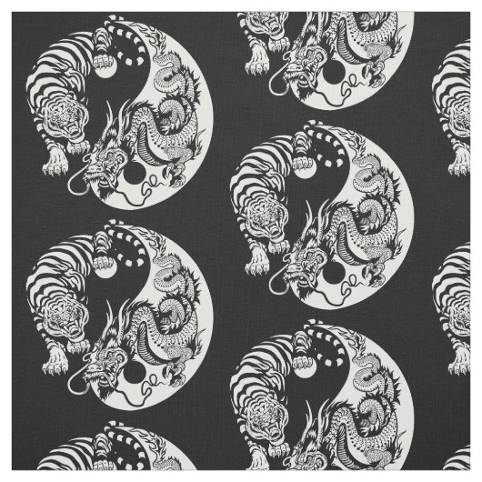 Drachen-Yang-Symbol Stoff (Muster)