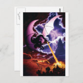 Drachenangriff Postkarte (Vorne/Hinten)