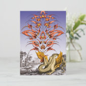 Drachenatmen Einladung (Stehend Vorderseite)