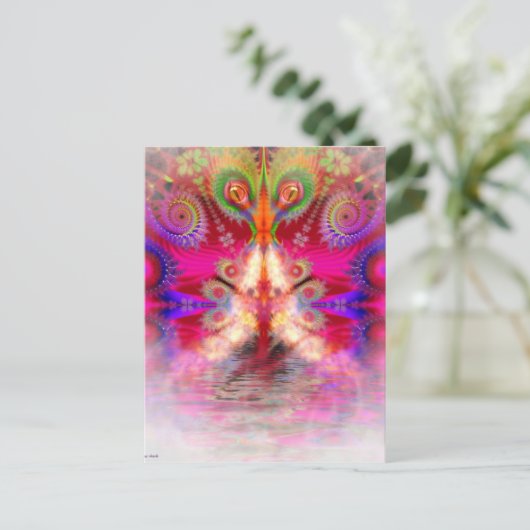 Drachenatmung Postkarte (Stehend Vorderseite)