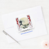 Drachenaufkleber aus BSN BodysurfApparel Runder Aufkleber (Umschlag)