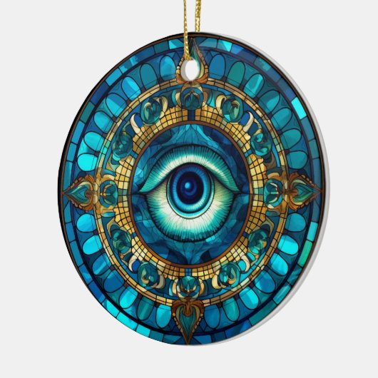 Drachenauge Keramik Ornament (Links)