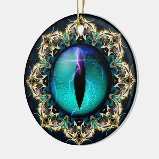 Drachenauge Keramik Ornament (Links)