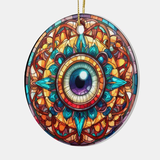 Drachenauge Keramik Ornament (Links)