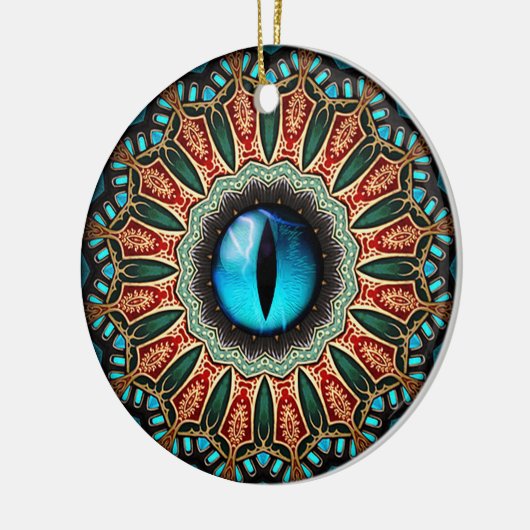 Drachenauge Keramik Ornament (Links)