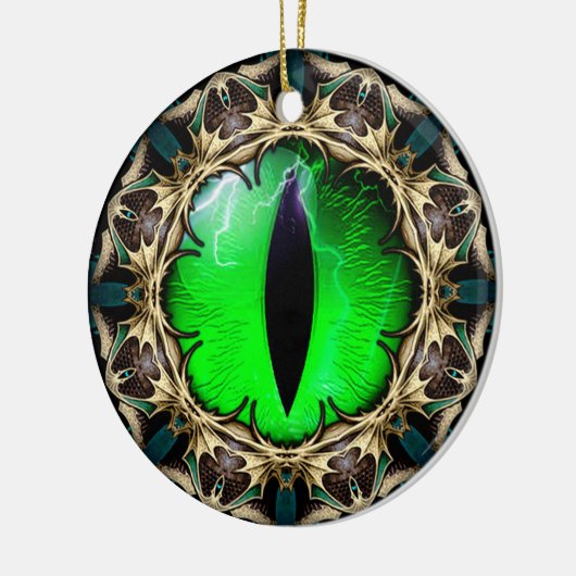 Drachenauge Keramik Ornament (Links)