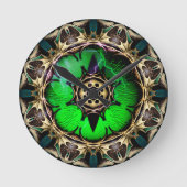 Drachenauge Runde Wanduhr (Vorderseite)