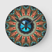 Drachenauge Runde Wanduhr (Vorderseite)