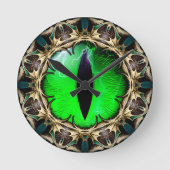 Drachenauge Runde Wanduhr (Vorderseite)