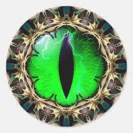 Drachenauge Runder Aufkleber