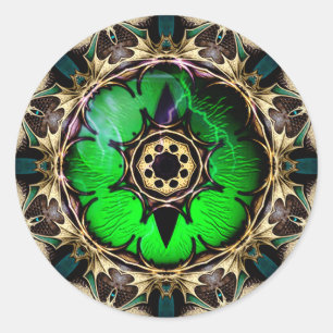 Drachenauge Runder Aufkleber