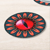 Drachenauge Runder Pappuntersetzer (Angewinkelt)