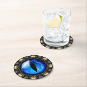 Drachenauge Runder Pappuntersetzer (Vor Ort)