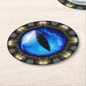 Drachenauge Runder Pappuntersetzer (Angewinkelt)