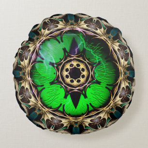 Drachenauge Rundes Kissen