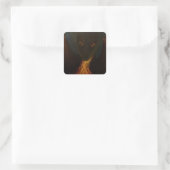 Drachenbaby Quadratischer Aufkleber (Tasche)