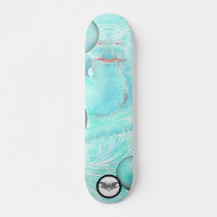 Drachenball levithan Wasser Ergetisch leuchtend bl Skateboard