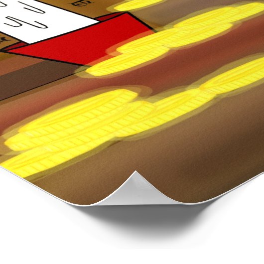 Drachenbibliothek Poster (Ecke)