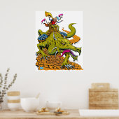 Drachenbibliothek Poster (Küche)