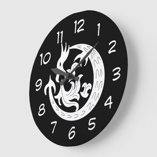 Drachenblasen Große Wanduhr (Winkel)