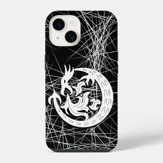 Drachenblasen iPhone Hülle (Rückseite)
