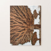 Drachenblut-Baum, Socotra-Insel, der Jemen Puzzle (Vertikal)