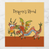 Drachenblut Weinetikett (Einzelnes Label)