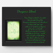 Drachenblutkristall Fotoplatte (Vorderseite)