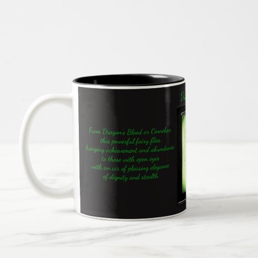 Drachenblutkristall Zweifarbige Tasse (Links)