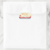 Drachenboot - Feuerdrache - Spaß haben Runder Aufkleber (Tasche)