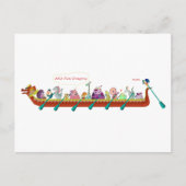 Drachenboot - Feuerdrachen Postkarte (Vorderseite)